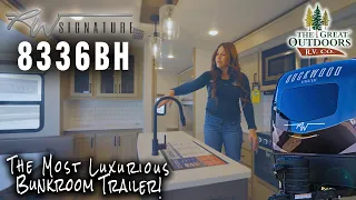 The MOST LUXURIOUS Bunkroom Travel Trailer on The Market! - 2024 Rockwood Signature 8336BH