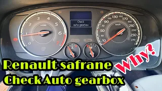 Renault safrane check auto gearbox warning ?