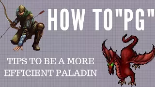 [Tibia] Solo RP Fenrock & POI Dragon Lords + Tips on how paladins can PG exp