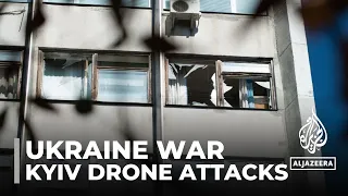 Ukraine war: Russia targets Kyiv with barrage of drones