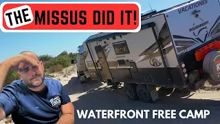 OFF ROAD ADVENTURE to an EPIC FREE BEACHFRONT CAMP We almost rolled the van!! Travelling Aus. Ep 58