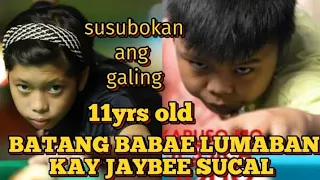 JAYBEE SUCAL 🆚 11YRS OLD NA BABAE RHAKI ROJ CONSTANTINO RACE9 GENSAN PHILIPPINES 💕