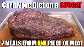 Carnivore Diet on a BUDGET - 7 MEALS FROM ONE PIECE OF MEAT
