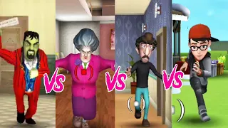 Scary Teacher 3D Vs Scary Stranger 3D Vs Scary Robber Vs Nick and Tani New Christmas Pranks