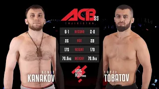 Денис Канаков vs. Файзали Тобатов | Denis Kanakov vs. Faisaly Tobatov | ACB 55 - Tajikistan