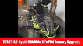 Upgrade Ryobi RM480E/RY48110 to LiFePO4 Batteries - Tutorial + Required Parts