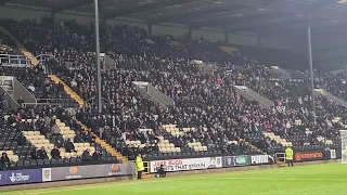 Notts County fans singing on our way to the Football League