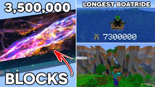 The Most INCREDIBLE Minecraft WORLD RECORDS...