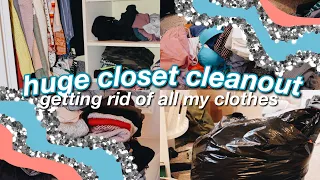 EXTREME closet cleanout (rip all my clothes)