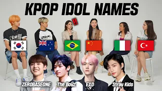 Korean Idol Was Shocked By Different Kpop Names Around The World (Brazil, China, Italy, Turkey)