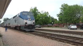 Amtrak Auto Train #53 and Northeast Regional #195 in Ashland, VA