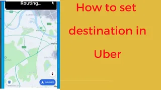 How to set destination in Uber /Flexible option in Uber