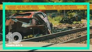 Amtrak passenger train crashes into car on tracks, 1 person dead
