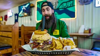 BEAT THE RECORD TO EAT FREE | REBEL'S SACK THE QUARTERBACK CHALLENGE | ATLANTA PT.6 | BeardMeatsFood