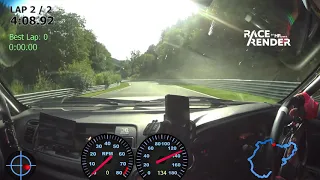 700 BHP Toyota Supra 7;18 BTG Nurburgring lap with speed overlay-mph