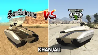 GTA 5 VS GTA SA WHICH IS BEST:TM-02 KHANJALI