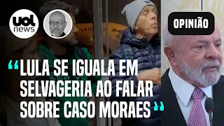 Josias: Lula acerta no sentido, mas erra no timbre ao chamar de 'animais' suspeitos do caso Moraes
