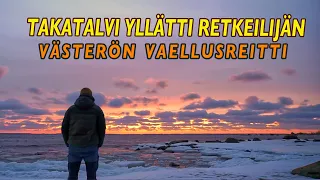 Takatalvi yllätti retkeilijän - Västerön vaellusreitti Merenkurkussa