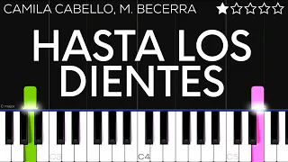 Camila Cabello, Maria Becerra - Hasta Los Dientes | EASY Piano Tutorial