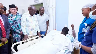 DP Gachagua visits victims of Embakasi gas explosion at Kenyatta National Hospital!!