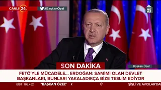 Başkan Erdoğan: FETÖ'cülerin yaptıkları yanlarına kar kalmayacak. Milletimiz müsterih olsun