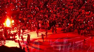 Raptors VS. Rockets (Rockets) player introductions (February 9)