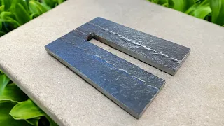 a welder's creative idea to make a useful tool that only requires a metal plate this small