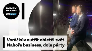 Voráček na MS? Nahoře business, dole párty. Fotka obletěla svět