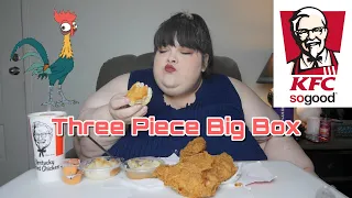 KFC 3 Piece Chicken Big Box Mukbang