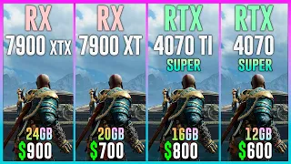 RX 7900 XTX vs RX 7900 XT vs RTX 4070 TI SUPER vs RTX 4070 SUPER - Test in 20 Games