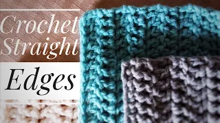 Crochet Straight Edges | EVERY TIME with Double Crochet