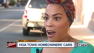 HOA tows cars from in front of owners homes