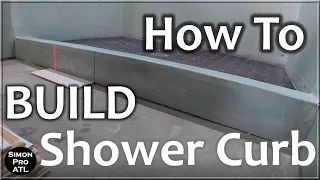 DIY How to Build and Waterproof Shower Curb on a Concrete Floor