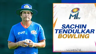 Sachin Tendulkar bowling | Mumbai Indians