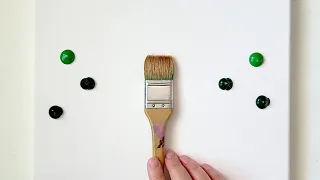 How to draw Green Forest with Stairs / Acrylic Painting Techniques / Step by Step