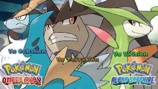 Pokemon Omega Ruby Alpha Sapphire   Battle! Cobalion Virizion Terrakion Music HQ