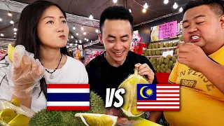 Thai Tourists First Time Trying Malaysian Durian 🇲🇾 Is it really better here?