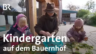 Zwischen Kräutern und Gemüse: Der Kindergarten auf dem Bauernhof | Frankenschau | BR