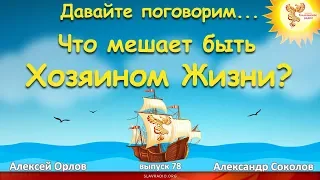 Что мешает быть хозяином жизни? Александр Соколов, Алексей Орлов