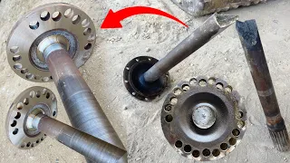 Axle Repair || How a Mechanic Fixes the Unthinkable Broken Axle as Straight as an Arrow