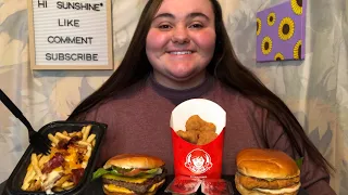 WENDY'S MUKBANG | AWKWARD/EMBARRASSING CHILDHOOD STORYTIMES!