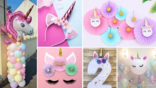 Diy Unicorn Theme Party Decor Ideas at home