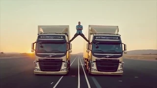 Demonstration of the unique technology Volvo Dynamic Steering complete with Jean-Claude Van Damme