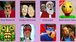 Top Horror Brain Games : Scary Neighbor - Grandpa And Granny & Scary Teacher / Baldi's / EvilNun ...