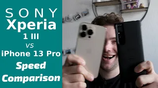 Xperia 1 III vs iPhone 13 Pro - Speed Comparison - Apple does not win