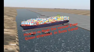 How to re-float the giant vessel Ever Given grounded in Suez Canal