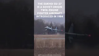 Ukranian SU-27 Wing Waves Goodbye to Romania #shorts