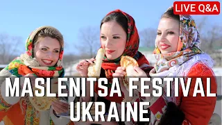 Beautiful Ukrainian Women At Maslenitsa Festival, Ancient Ukraine Traditions Масленица