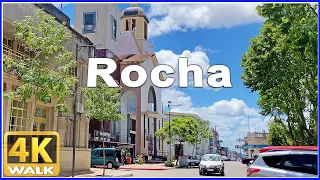 【4K】WALK ROCHA Uruguay 4k video UY Travel vlog walking tour