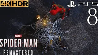 Spider-Man Remastered PS5 4K 60FPS HDR Gameplay Part 8 A Shocking Comeback (FULL GAME) No Commentary